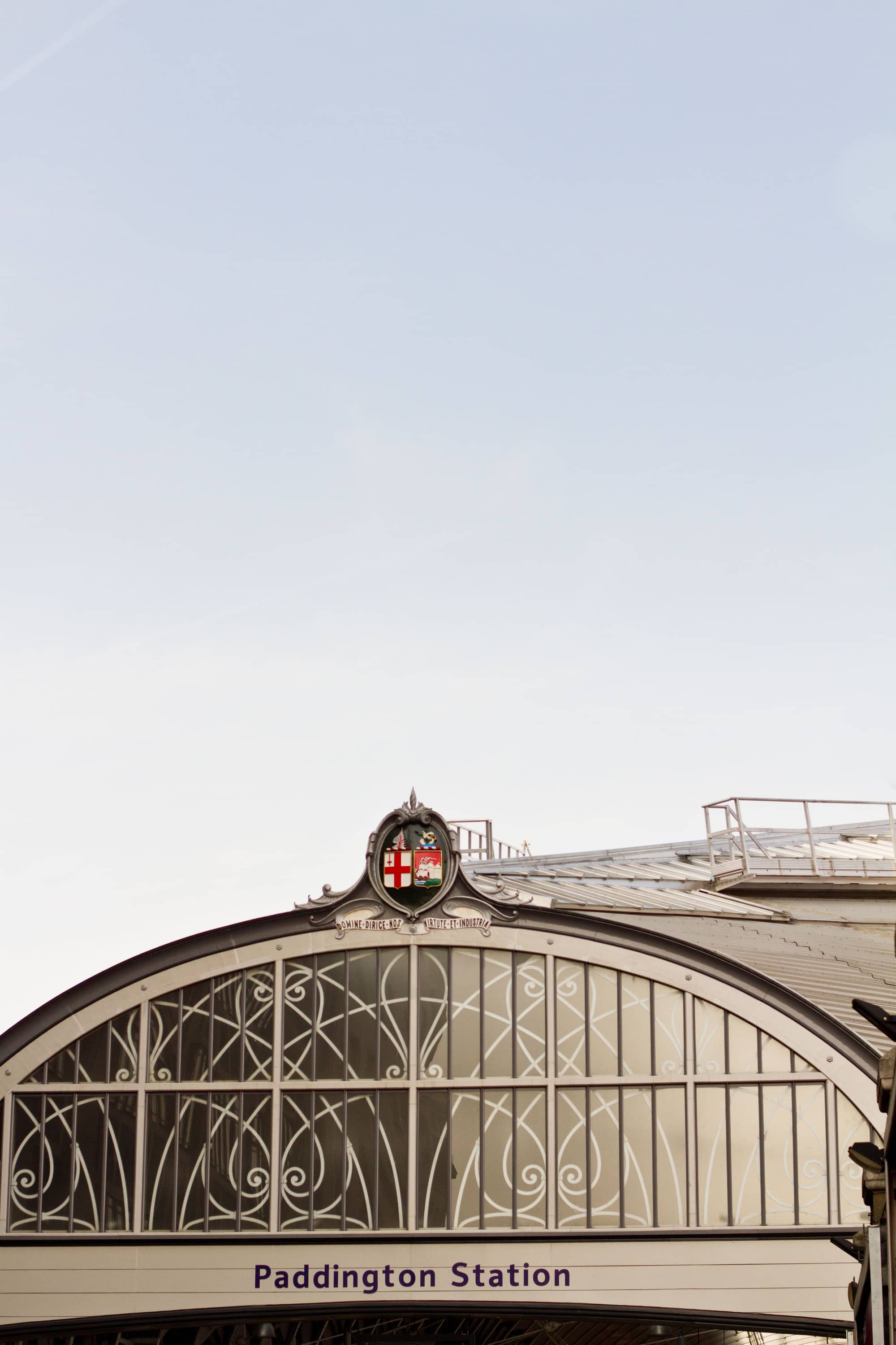 Exterior view of the Paddington Station roof from 19 Eastbourne Terrace.