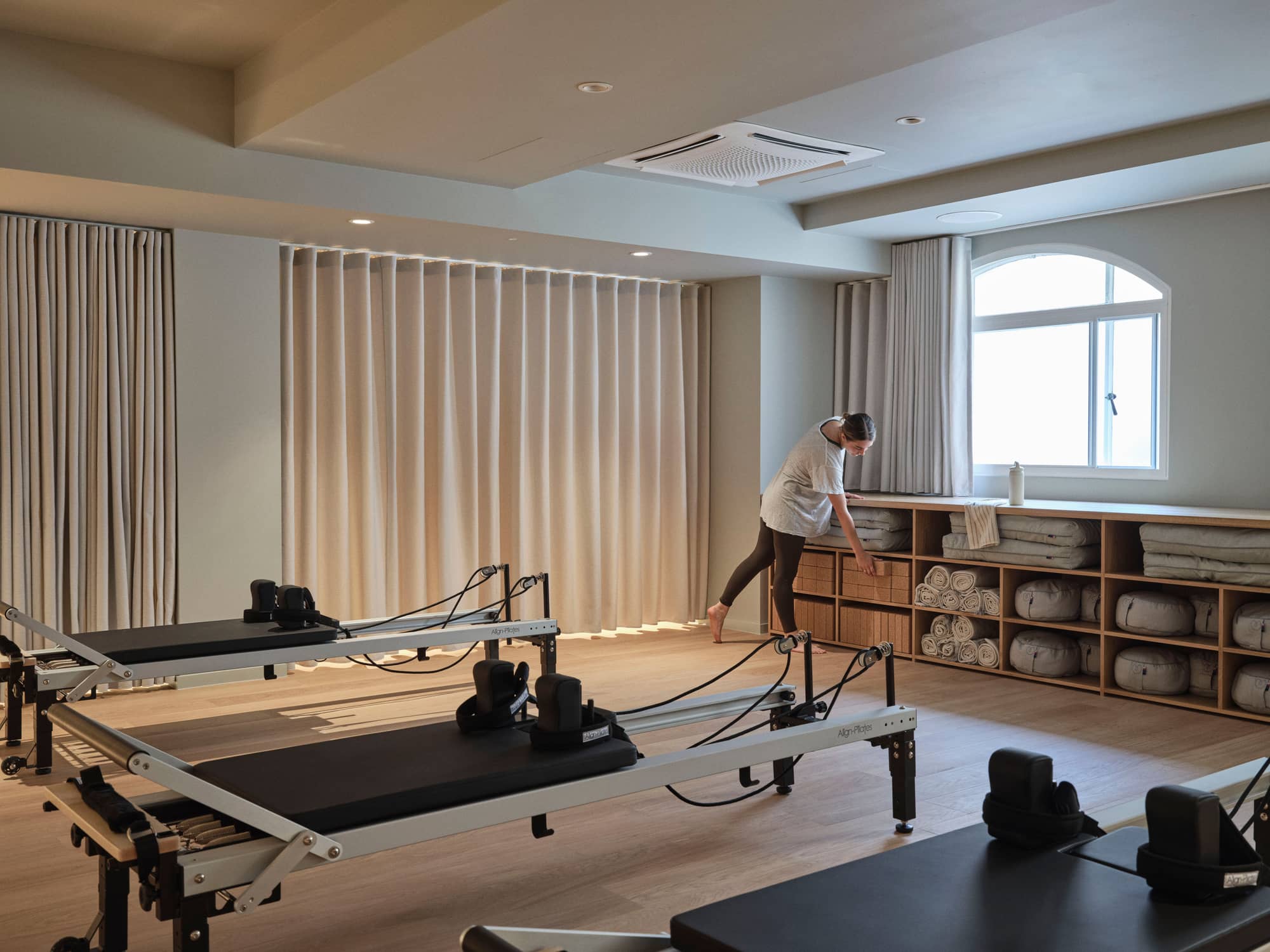 Fitness studio with Pilates equipment at Chancery House.