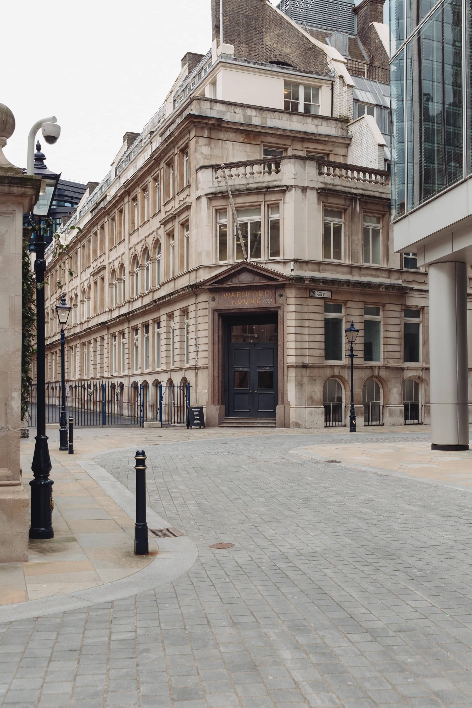 Exterior view of Warnford Court workspace.