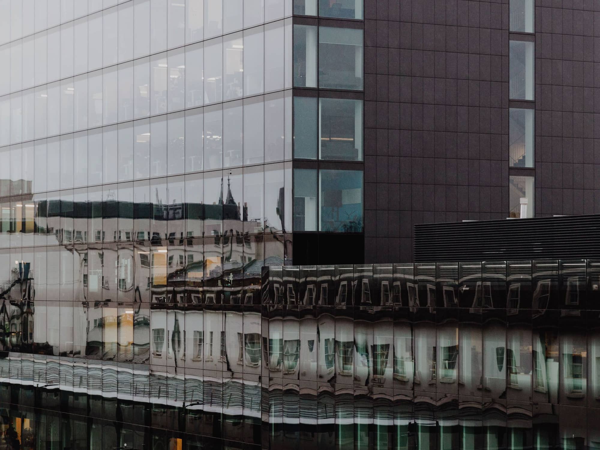 Exterior view of the glass front of 20 Eastbourne Terrace.